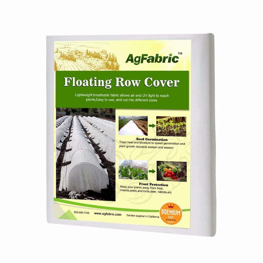 Agfabric Row Cover0.9OZ Fabric of 6x250ft for Frost Protection Seed Germination 
