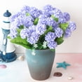 thumbnail image 4 of Household Imitation Clearance! Wedding Decoration Hydrangea Flower Bouquet Living Room Decoration Flower Simulation Bouquet Manufacturers 9 Head Hydrangea Decoration, 4 of 4
