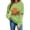 Green sweatshirt for women #4, variant on DeeHomeMo Pumpkin Harvest Cart Print Women Pullover Sweatshirt Wide Round Neck Long Sleeve Regular Fit Bow Applique On Sleeves For Fall Daily Casual Outing Army Green,L