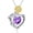 02-February, variant on Cross Rose Garnet Birthstone Necklace 925 Sterling Silver Cross Rose Pendant Necklace with January Birthstone Trendy Christmas Day Anniversary Jewelry Gift for Women Her