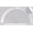 White-blackout, variant on Cordless Arch Window Shades Half Circle Cellular Light Filtering Honeycomb Fabric No Drill Easy Install White 24" W x 12" H