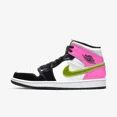 thumbnail image 1 of (Men's) A i r-Jor-dan 1 Mid SE 'Cyber / Fuchsia' (2020) CZ9834-100 Sneakers Adult U, 1 of 6