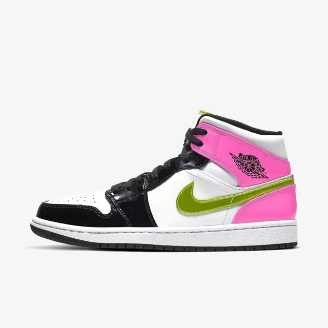 (Men's) A i r-Jor-dan 1 Mid SE 'Cyber / Fuchsia' (2020) CZ9834-100 Sneakers Adult U