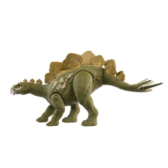 Jurassic World Wild Roar Dinosaur, Hesperosaurus Action Figure Toy with Attack Action & Digital Play