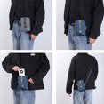 thumbnail image 2 of Bolsos cruzados Bolso de hombro de cuero de PU para hombres Bolsos de mensajero con cremallera, 2 of 5
