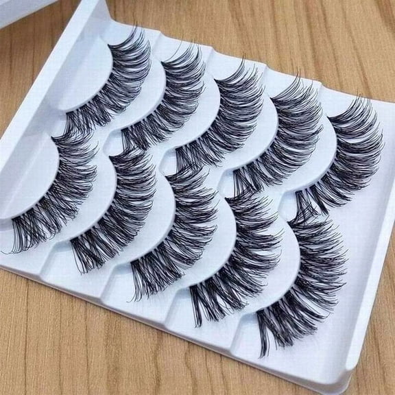 5 Pairs False Eyelashes Attractive Comfortable Natural Look Eye Makeup Natural False Eyelashes