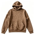 thumbnail image 5 of Leopard Hoodie for Women Fashion Oversized Pullovers Top Y2k Vintage Cheetah Print Fall Winter Womens Sweatshirt Ginger XXL, 5 of 5