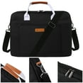 thumbnail image 5 of Water Resistant Nylon Sleeve Padded Compartment 14 inch Laptop Messenger Bag for Work Office Meetings Casual Trips Daily Commute, 5 of 5