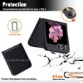 thumbnail image 3 of for Samsung Galaxy Z Flip 5 Case,Slim Silicone Protective Samsung Galaxy Z Flip 5 Phone Case with Rotating Kickstand, Shockproof Lightweight Samsung Z Flip 5(2023) Case for Girl Woman, Black, 3 of 6