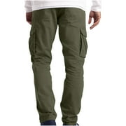Funicet Cargo Pants for Men Mens Cargo Trousers Work Wear Combat Safety Cargo 6 Pocket Full Pants
