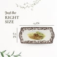 thumbnail image 7 of Pimpernel Spode Woodland Collection Sandwich Tray, 13 Inch Serving Platter for Crudité, Appetizers, Desserts and Sandwiches, Made of Fine Porcelain, 7 of 7