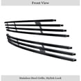 thumbnail image 2 of APS 2009-2011 Honda Civic Sedan Black Stainless Steel Billet Grille 8x6 horizontal billet, 2 of 2