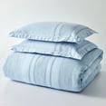 Better Homes & Gardens 3Piece Blue Waffle Stripe Comforter Set, Full