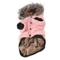 thumbnail image 3 of Abrigo cálido para cachorros, abrigo de invierno para perros, ropa de invierno cálida y linda para perros, abrigo cálido para cachorros con capucha, calidad de nivel superior, 3 of 8