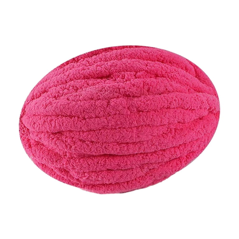 Thick Chunky Yarn Chunky Wool Yarn Bulky Yarn for Crocheting Arm Knitting Yarn Weight Yarn Knit Yarn for Knitted Blanket Mat Weaving Sweater Rose Pink