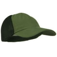 thumbnail image 4 of Big Size Summer Twill Mesh Flexible Fitted Cap - Olive Green XL-2XL, 4 of 5