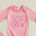 thumbnail image 4 of CAUYDY Newborn Boys Sleepwear Preemie Clothes for Girl Fall Winter Infant Long Sleeved Jumpsuit Baby One-Pieces 0-3M 6-9M 12-18M Sizes Newborn,Pink, 4 of 4