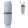 thumbnail image 1 of Rawiri Estuche para cepillos de dientes Caja de almacenamiento multifuncional para cepillos de dientes Taza de viaje portátil Taza para cepillos de dientes Soporte para cepillos de dientes montado en, 1 of 8