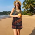 thumbnail image 3 of Disketp Banana Leaf Meditating Gorilla para Vestido sin Mangas para Mujeres, Vestidos de Verano para Mujeres, Casual y Holgado para la Playa, 3 of 7