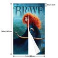 thumbnail image 4 of Cortina de puerta Brave para puerta, cortina opaca con estampado de patrón, cortina divisoria de ambientes, tapiz para decoración del hogar, 34" de ancho x 56" de largo, 4 of 7