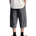 thumbnail image 6 of Mavick Sweatpants for Men Summer Sweat Shorts Elastic Waist Athletic Casual Drawstring Pocketed 3/4 Pants, 6 of 9