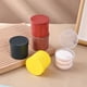 thumbnail image 1 of Caja organizadora redonda de plástico | Contenedor transparente con tapa para hisopos de algodón, palillos de dientes y herramientas de maquillaje | Plástico apilable y duradero | 2 unidades | 2.36, 1 of 5