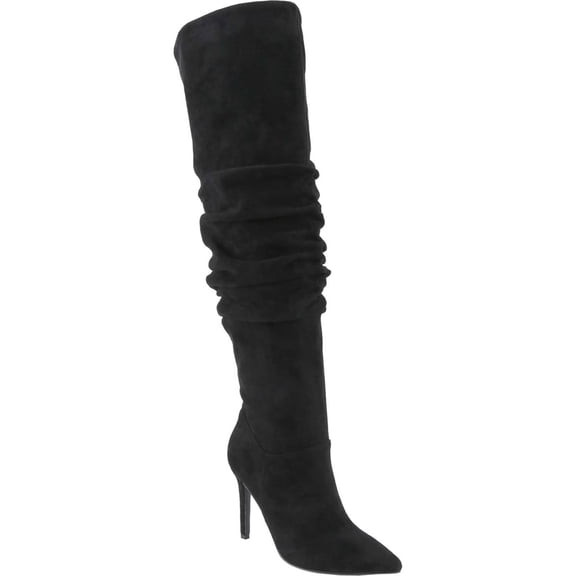 Women's Over The Knee Boots Slouchy High Heel Boot Pointed Toe Stiletto Thigh High Boots