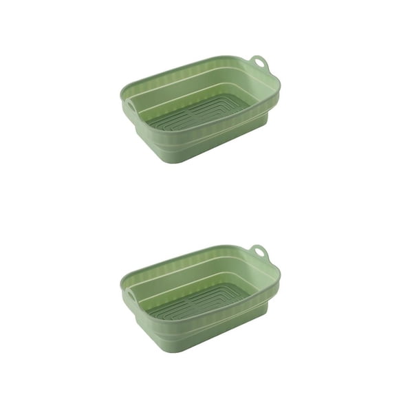 Cesta de silicona Toystoory para freidora de aire 2piezas Verde