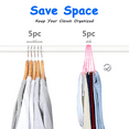 thumbnail image 4 of Northern Brothers Non-Slip Plastic Space-Saving Kids Closet Hangers(100 Pack,Pink), 4 of 6