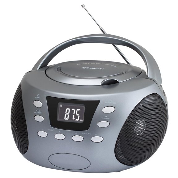 Caja de CD portátil HANNLOMAX HX-332CD con Bluetooth y radio FM
