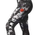 thumbnail image 2 of Women's MSX by Michael Strahan Black Cleveland Browns Aubrey Tie-Dye Leggings, 2 of 4