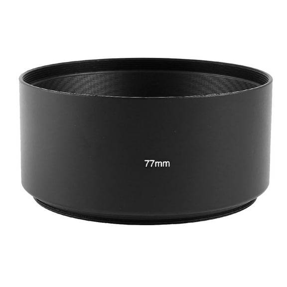 SLR Camera Filter Screw-in Mount 77mm Aluminum  Lens Hood Shade