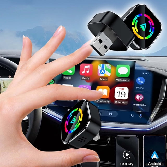 BotaniNest 2025 Wireless CarPlay Adapter For Factory Wired CarPlay Cars Seamless Plug And Play USB Connectivity Fast 5 WiFi 5.0 Technology Universal Compatibility With 800+ Vehicles