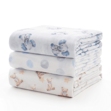 Momcozy Muslin Swaddle Blankets -Jungle Companions