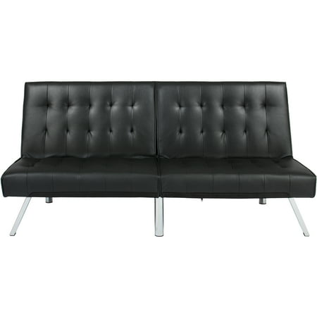 Best Choice Products Modern Leather Reclining Futon Sofa Bed Couch
