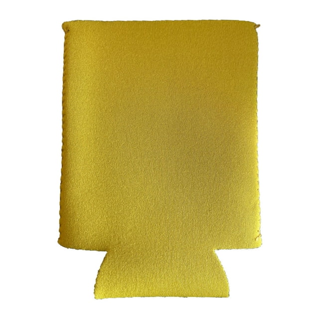 Manchon de Refroidisseur de Canettes Basdi Isolé - Réutilisable pour Bière et Cola, Veste en Néoprène pour Rétention de Température et Prévention de Condensation, Jaune