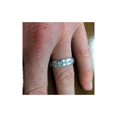 thumbnail image 4 of 1 1/4ct Channel Set Diamant Brossé Bague 14K Or Blanc, 4 of 4