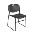thumbnail image 6 of Regency 66x24 Mobile Adjustable Classroom Table- Mahogany & 2 Zeng Stack Chairs- Black, 6 of 8