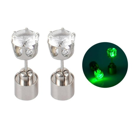 

LED-Ohrringe leuchtend leuchtend Diamant-Krone Ohrstecker Ohrhänger W9T8