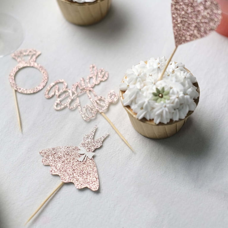 Lot De 24 Décorations Cupcakes Clés Dorées - Thème Pendaison De Crémaillère Home Sweet Home