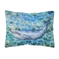 Humpback Whale Canvas Fabric Decorative Pillow