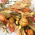 thumbnail image 4 of 22-23 inch Fall Wreath Berries Front Door Wreath Artificial Leaves Grain Wreath Harvest Wheat Ears Garland Autumn Wreath for Front Door Home Wall Party Fall Festival Decor, 4 of 6