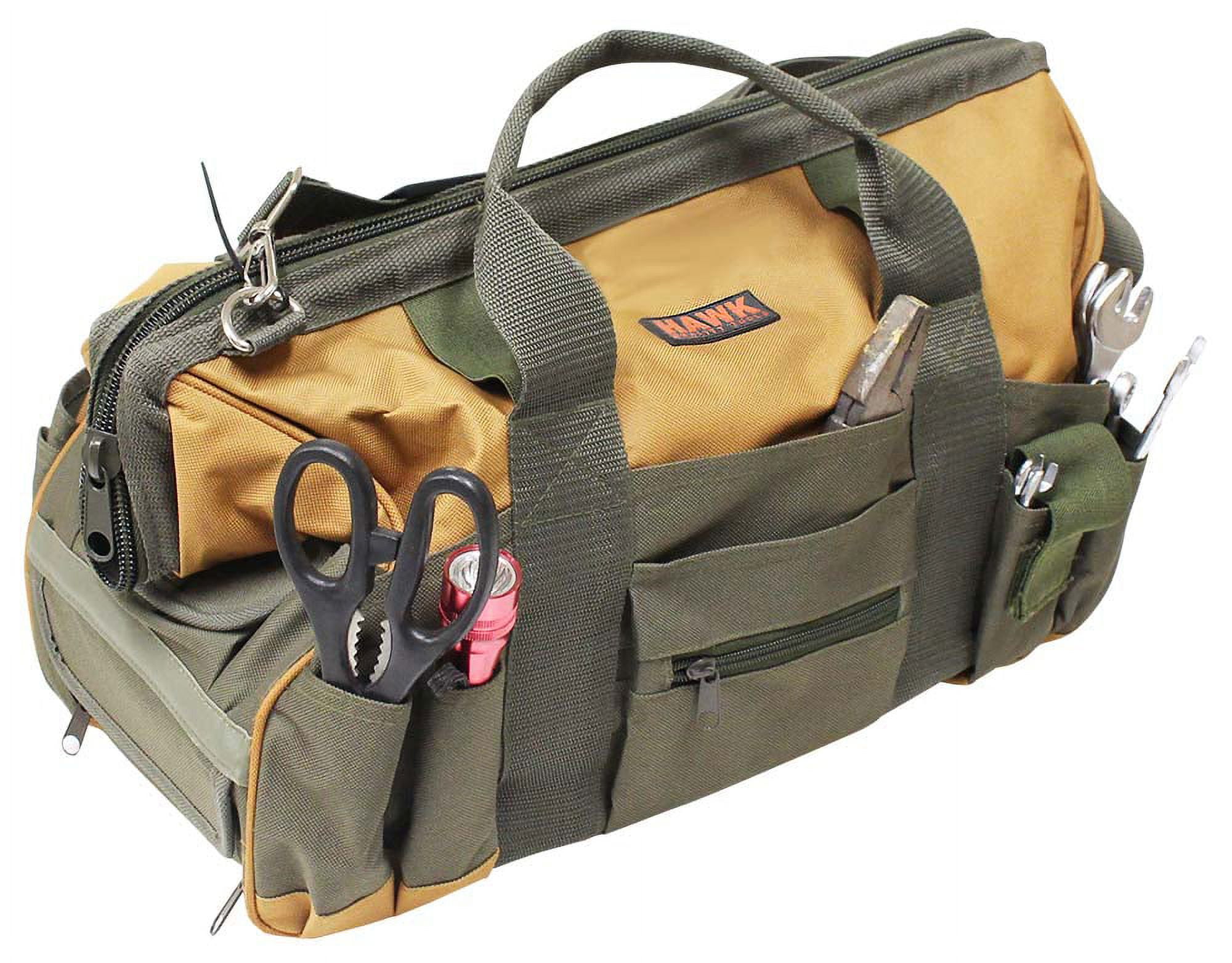 toolusa 30 Pocket Nylon Tool Bag, 18-Inch Long