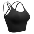thumbnail image 6 of Womens Sports Bras Bralette Yoga Bra Crop Top Camisole Cross Back Workout Vest, 6 of 8