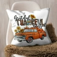thumbnail image 3 of Halloween Pillows, Fall Decor Grateful Thankful Blessed Pumpkin Truck Pillow Insert, 18X18, 3 of 6