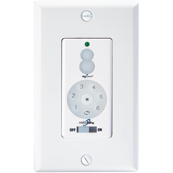 Minka-Aire DC Ventilador de pared Control remoto Función completa - Blanco - WC400
