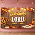 thumbnail image 3 of Autumn Decoration Thanksgiving Banner Rustic Design Religious Thanksgiving for Celebration Gathering Indoor Decoration, 3 of 9