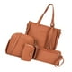 thumbnail image 4 of 4 uds., bolso de mano formal, monedero ligero, juego de bolso de Marrón Colcomx Bolsos de hombro Cartera de embrague, 4 of 8