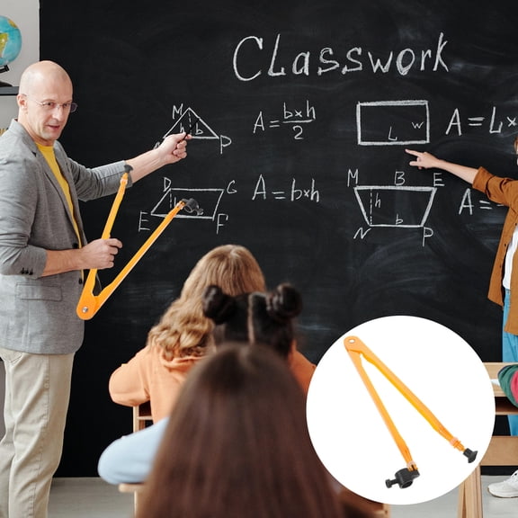 OFFIGAM Yellow Beam Compass ABS Material for School, Classroom, and Educational Use with Precision Drawing Tool