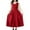 Red, variant on Kid Girls Corduroy Overall Dress Juniors Trendy Casual Cute Ruffle Peter Pan Collar Jumper Midi Dress Long Sleeve Smocked Dresses Kawaii Fall Outfits